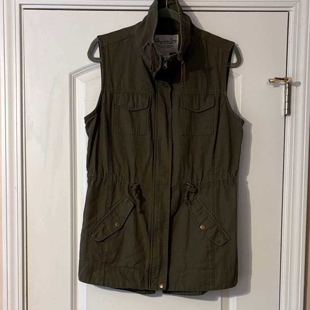 American Rag Olive Green Utility Vest